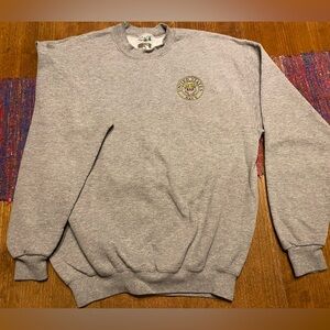 Vintage United States Navy Pullover Sweatshirt Grey